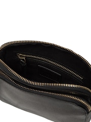 Conkca Black 'Jay' Leather Cross-Body Bag - Image 5 of 6