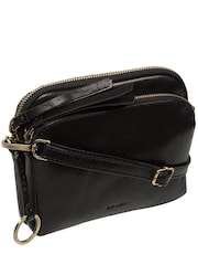 Conkca Black 'Jay' Leather Cross-Body Bag - Image 6 of 6
