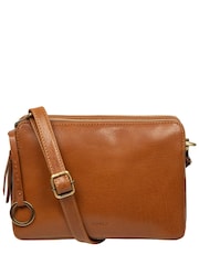 Conkca Tan Brown 'Robin' Leather Cross-Body Bag - Image 2 of 5