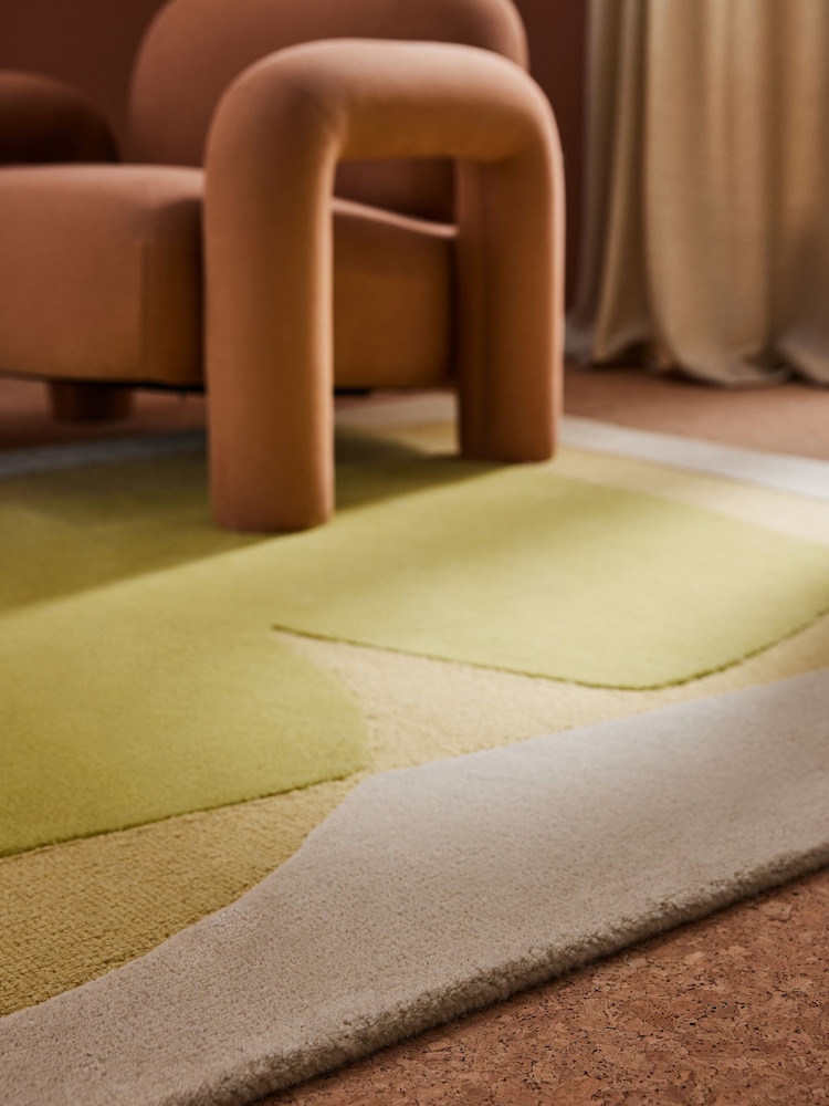 MADE.COM Yellow Kinney Wool Rug - Image 2 of 6