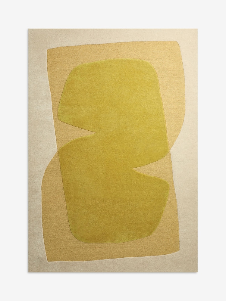 MADE.COM Yellow Kinney Wool Rug - Image 6 of 6