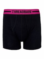 Baya/negro - Pack de 3 calzoncillos ajustados de Threadbare - Imagen 2 de 5