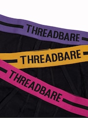 Baya/negro - Pack de 3 calzoncillos ajustados de Threadbare - Imagen 5 de 5