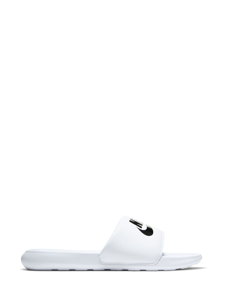 Nike White/Black Victori One Sliders - Image 1 of 1