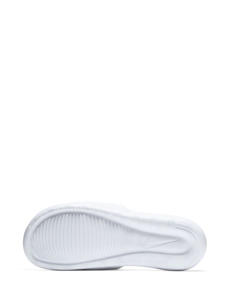 Nike White/Black Victori One Sliders - Image 6 of 8