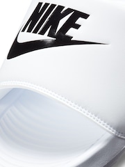 Nike White/Black Victori One Sliders - Image 7 of 8