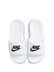 Nike White/Black Victori One Sliders - Image 8 of 8