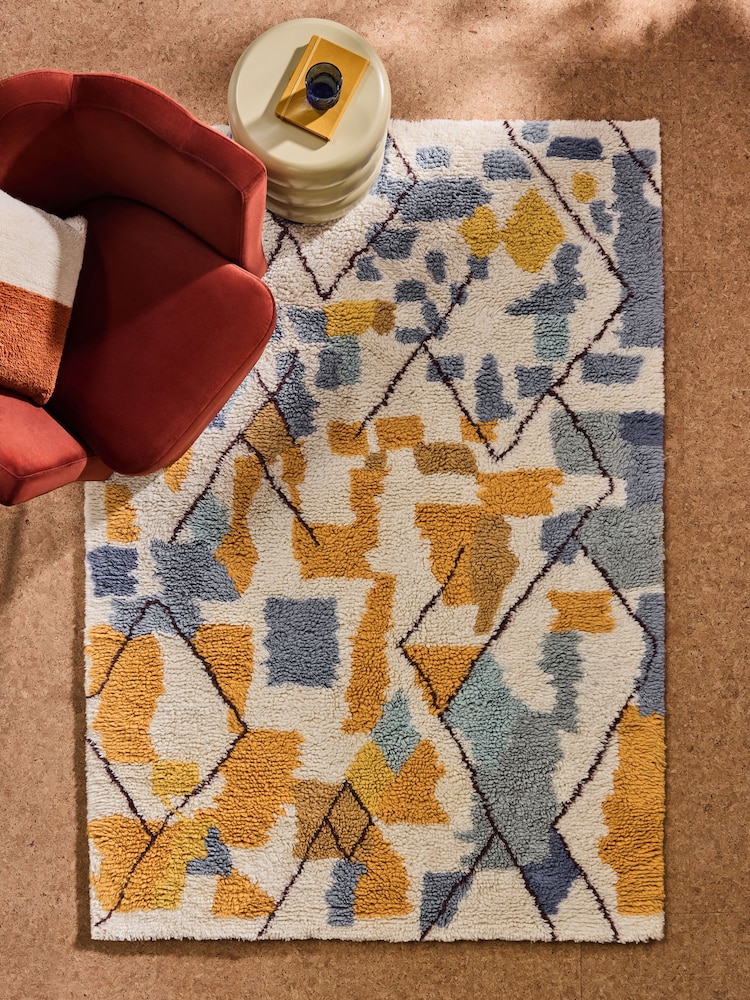MADE.COM Multi Simone Wool Berber Rug - Image 1 of 6 MADE.COM Multi Simone Wool Berber Rug - Image 1 of 6