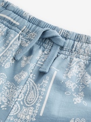 Blue 100% Cotton Bandana Print Jersey Shorts (3-16yrs) - Image 3 of 3