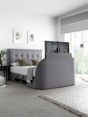 Kaydian Grey Falstone TV Side Lift Ottoman Storage Bed - Image 1 of 2