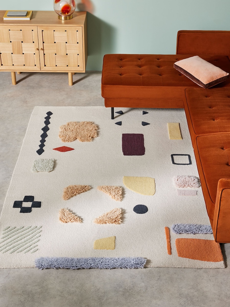 MADE.COM Multi Patti Wool Rug - Image 1 of 5