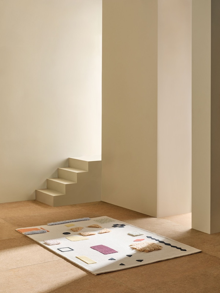 MADE.COM Multi Patti Wool Rug - Image 2 of 5