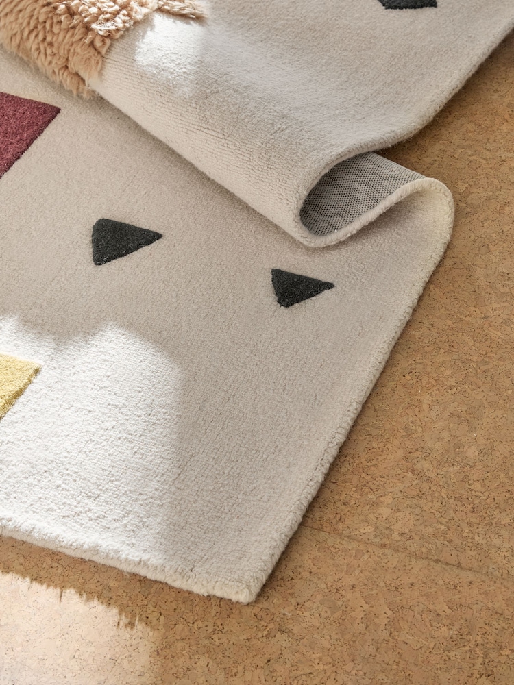 MADE.COM Multi Patti Wool Rug - Image 5 of 5