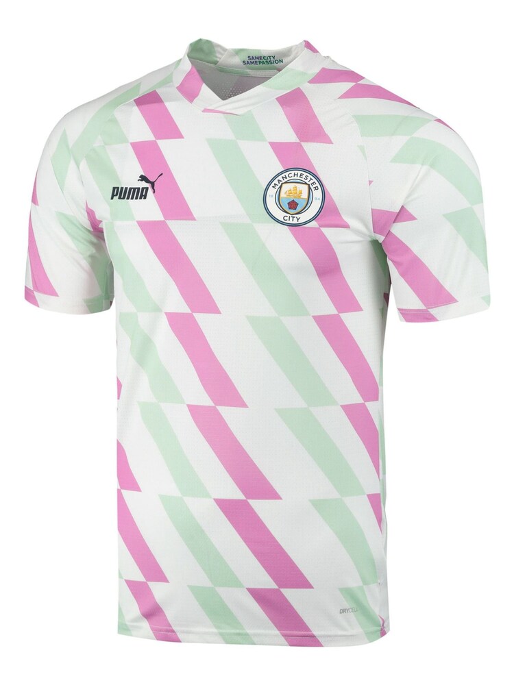 Fanatics Manchester City Prematch White Jersey - Image 2 of 3 Fanatics Manchester City Prematch White Jersey - Image 2 of 3