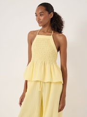 Hush Yellow Seersucker Beach Top - Image 3 of 7