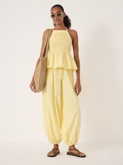 Hush Yellow Seersucker Beach Top - Image 4 of 7