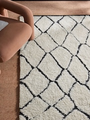 MADE.COM White Marvin Wool Berber Rug - Image 3 of 5