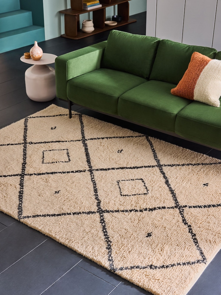 MADE.COM Natural Mona Wool Berber Rug - Image 1 of 7