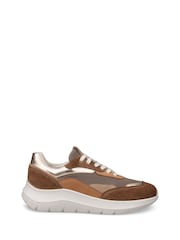 Ecco Brown Valerie Trainers - Image 1 of 4