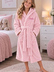 Personalised Plush Maxi Dressing Gown By Lulabay - Image 1 of 1