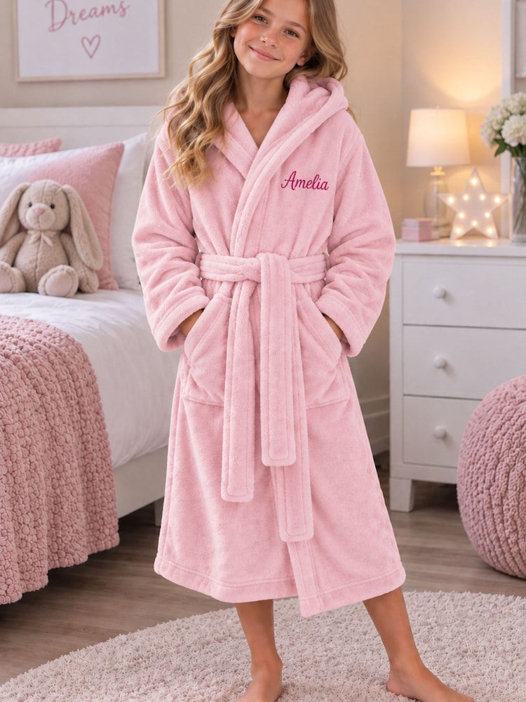Personalised Plush Maxi Dressing Gown By Lulabay - Image 1 of 1