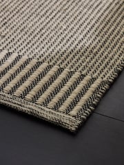 MADE.COM Grey/Blue Atwell Woven Wool Rich Rug - Image 3 of 5