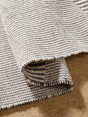 MADE.COM Grey/Blue Atwell Woven Wool Rich Rug - Image 5 of 5