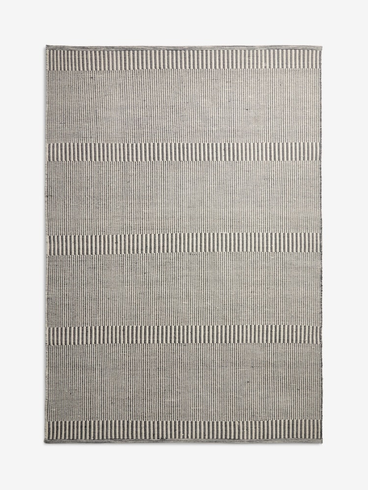 MADE.COM Grey Atwell Flatweave Rug - Image 6 of 6