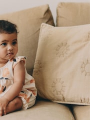 Orange Floral Baby Vest Rompers 3 Pack - Image 11 of 11