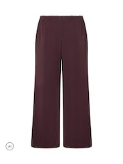 Yours Curve Red Wide Leg Trousers - Image 6 of 6