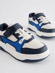 Blue White Elastic Lace Trainers - Image 4 of 8