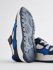 Blue White Elastic Lace Trainers - Image 7 of 8