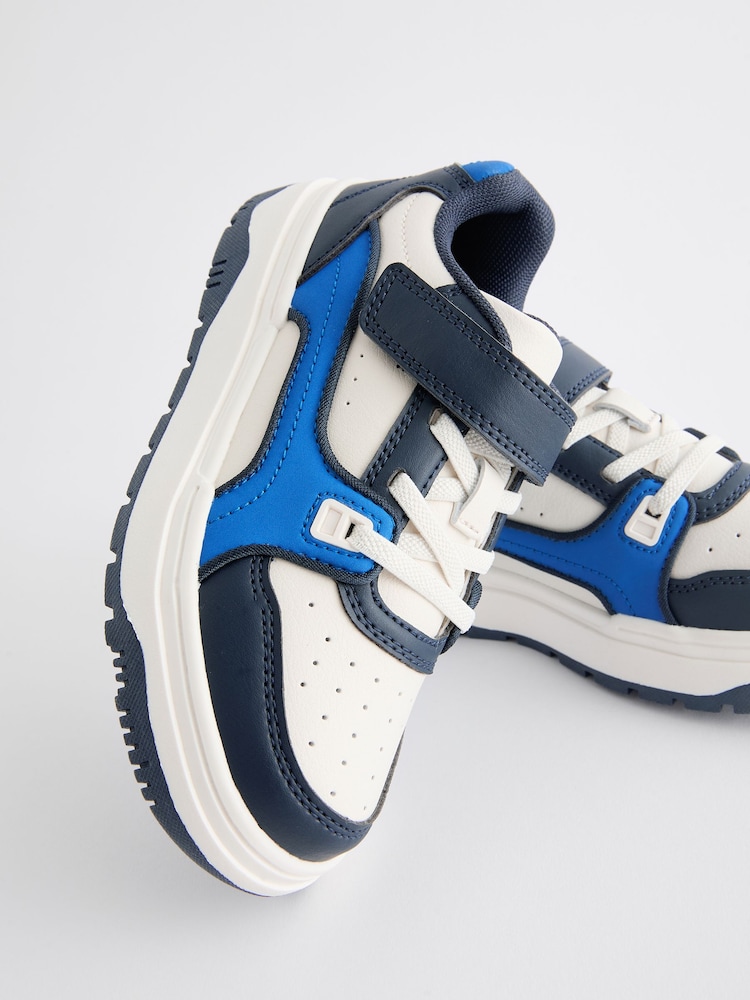 Blue White Elastic Lace Trainers - Image 8 of 8