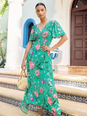 V&A | Love & Roses платья с ассиметричным низом и принтом - Image 1 of 4