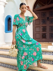 V&A | Love & Roses платья с ассиметричным низом и принтом - Image 4 of 4