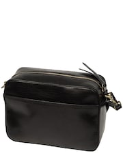 Negro - Bandolera de piel Meadow de Conkca - Imagen 4 de 6
