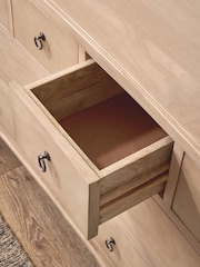 Light Natural Sadie Solid Mango Wood 8 Drawer Chest of Drawers - Image 4 of 9