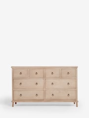 Light Natural Sadie Solid Mango Wood 8 Drawer Chest of Drawers - Image 5 of 9