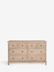 Light Natural Sadie Solid Mango Wood 8 Drawer Chest of Drawers - Image 9 of 9