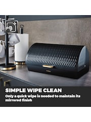 Tower Blue Empire Roll Top Bread Bin - Image 8 of 10