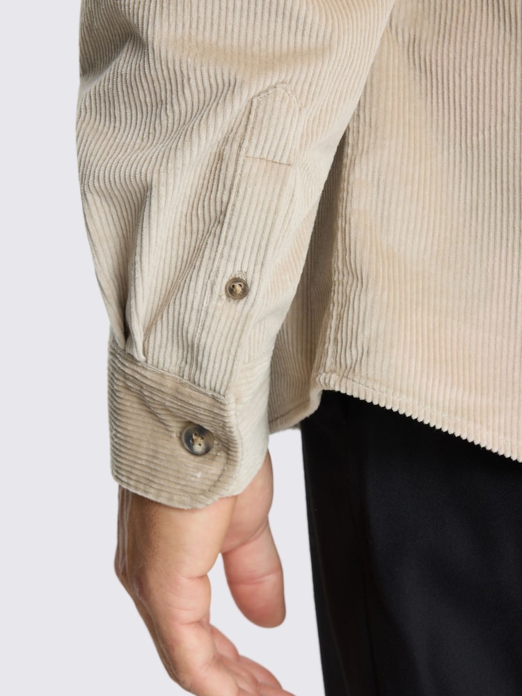 MOSS Natural Cotton Blend Corduroy Overshirt - Image 3 of 3