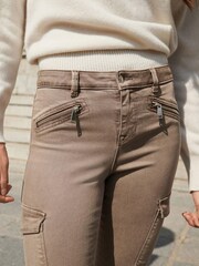 Pilzbraun - Cargo-Skinny-Jeans - Bild 4 von 4