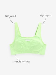 Lime Green Next Active Sports DD+ Antibounce Extra High Impact Bra - Image 1 of 7