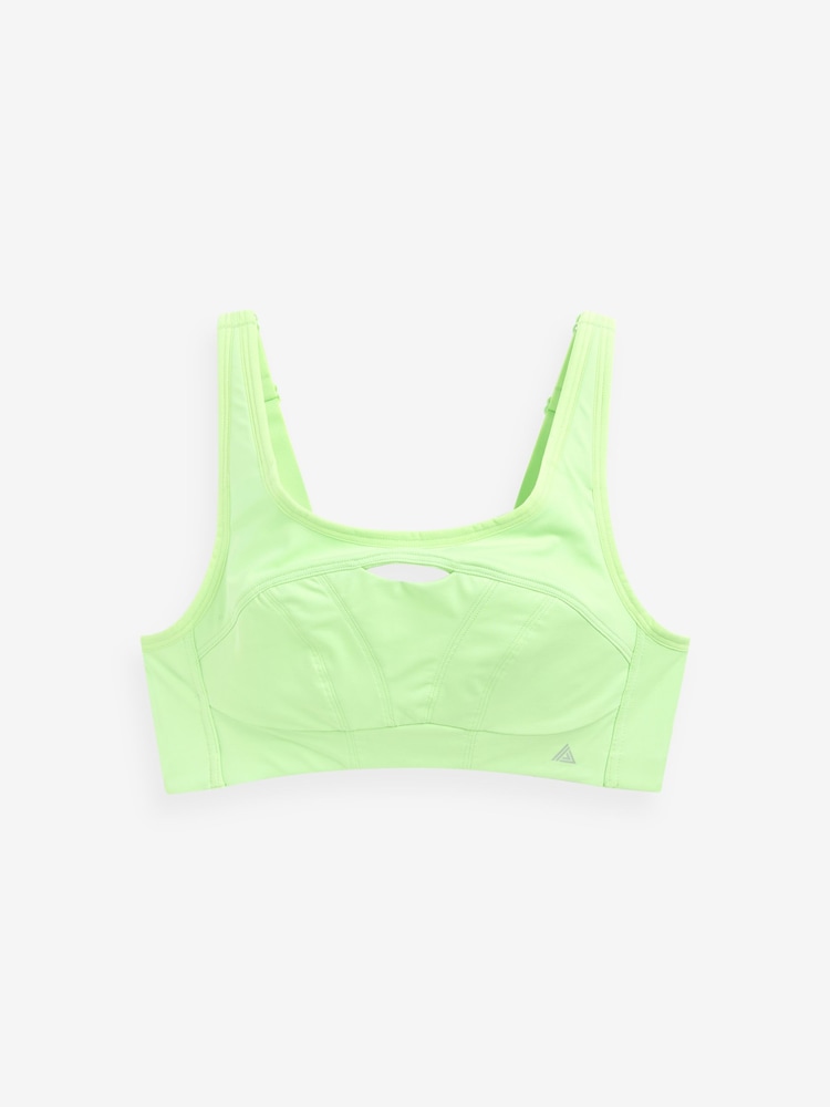 Lime Green Next Active Sports DD+ Antibounce Extra High Impact Bra - Image 2 of 7