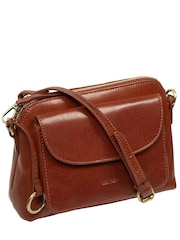 Conkca Brown 'Starling' Leather Cross-Body Bag - Image 4 of 6