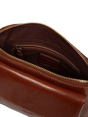Conkca Brown 'Starling' Leather Cross-Body Bag - Image 6 of 6