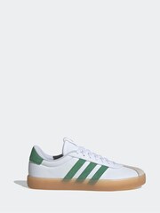 adidas White/Green Sportswear VL Court Trainers - Image 1 of 8