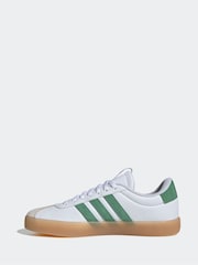 adidas White/Green Sportswear VL Court Trainers - Image 2 of 8