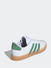 adidas White/Green Sportswear VL Court Trainers - Image 4 of 8