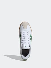 adidas White/Green Sportswear VL Court Trainers - Image 5 of 8